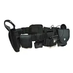 Belt with gun holster black