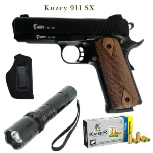 Kuzey 911 SX with Holster, Torch, and 50 Bullets